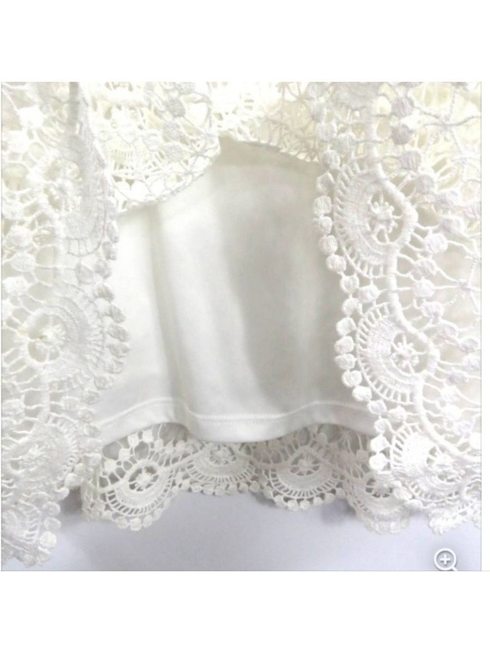 Ralph Lauren White Eyelet Sheath Dress White Lace Formal Mini Dress XXL - Picture 5 of 6